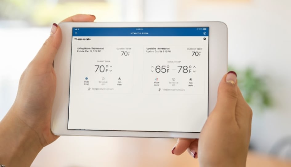 Thermostat control in Dover